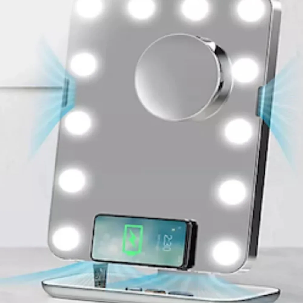 Sharper Image SpaStudio Hollywood Vanity Mirror with Fans